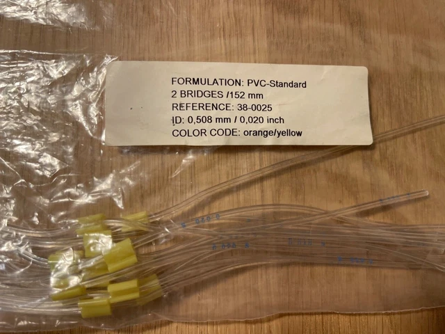 PVC pump tubing. Orange/Yellow 2-stop Thermo