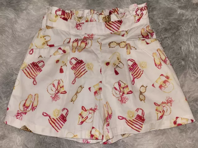 Mayoral - Lovely Girls Designer Gold Pink Summer Shorts Age 7 Years New WTO