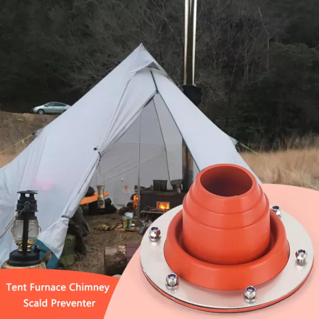 Stove Jack Kit Heat Resistant Tent Flashing Kit Outdoor Camping Accessories 3