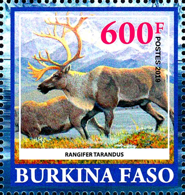 Burkina Faso postfrisch MNH Wildtier Ren Rentier Hirsch Säugetier Fauna / 81