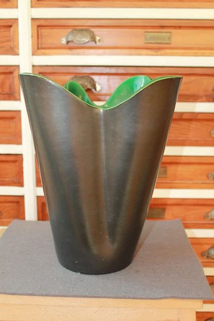 Vase Céramique Signé Remy Lacombe - Style Cocteau Ou Picasso - Multicolore