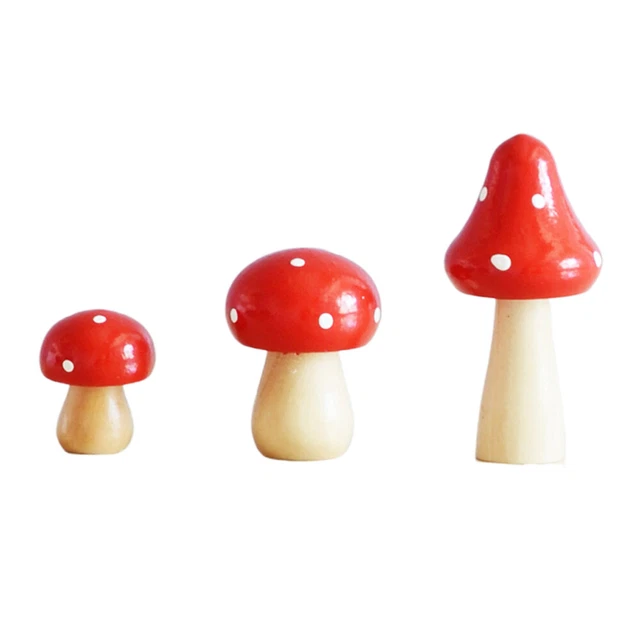 3 piezas adornos de madera para escritorio adornos de jardín de madera artesanías para el hogar
