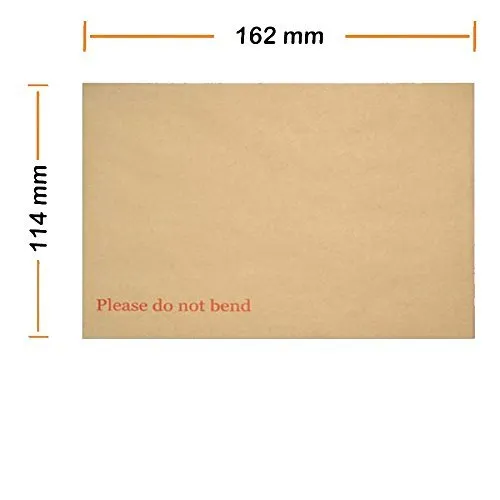 Brown Hard Board Back Backed Please Do Not Bend Envelopes Manilla, A3,A4,A5,A6