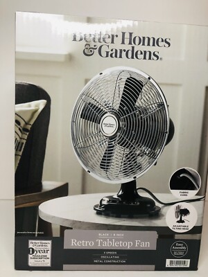 better homes & gardens retro table fan