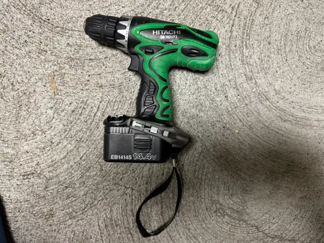 Hitachi Cordless DS 14DVF3 14 Volt Driver  Battery Drill Power Power Tool