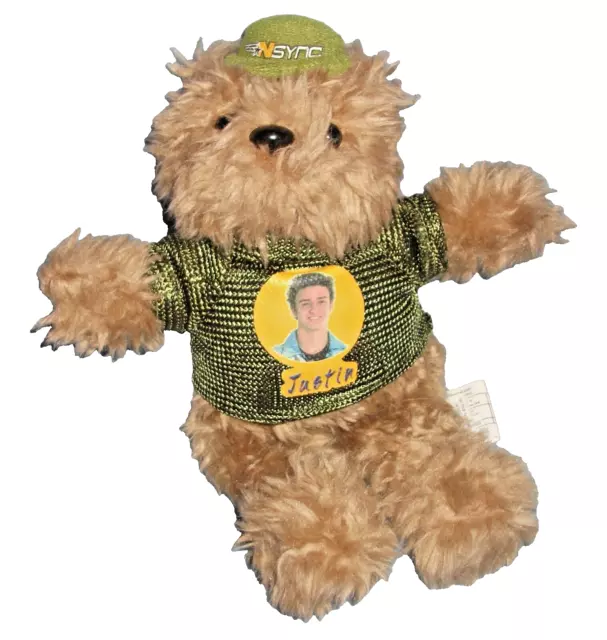 Vintage NSYNC Justin Timberlake Plush Bear 2000 Limited Edition 10" Tall Beanie