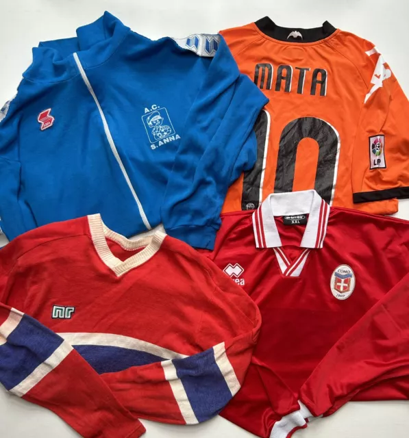 ORIGINAL 1980 1990 2000 Football Shirt Bundle VALENCIA KAPPA ABM COMO LARGE Rare
