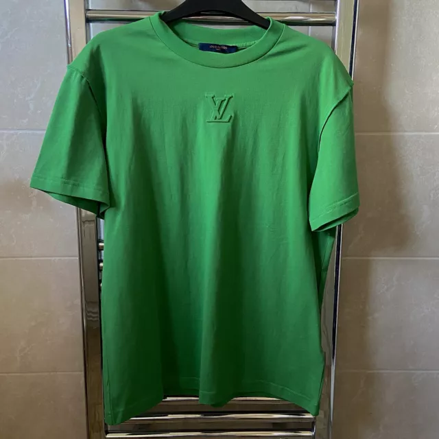 lv debossed tee louis vuitton t shirt green