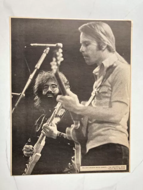 GRATEFUL DEAD WEIR GARCIA 12" x 16" FULL PAGE POSTER 1973