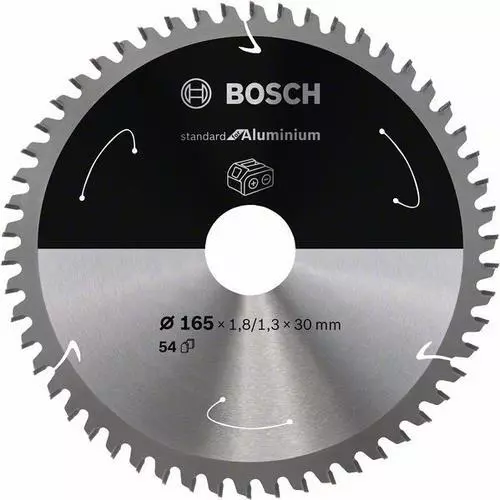Bosch Akku-Kreissägeblatt Standard pour Aluminium, Ø 165 MM, 54 Dents