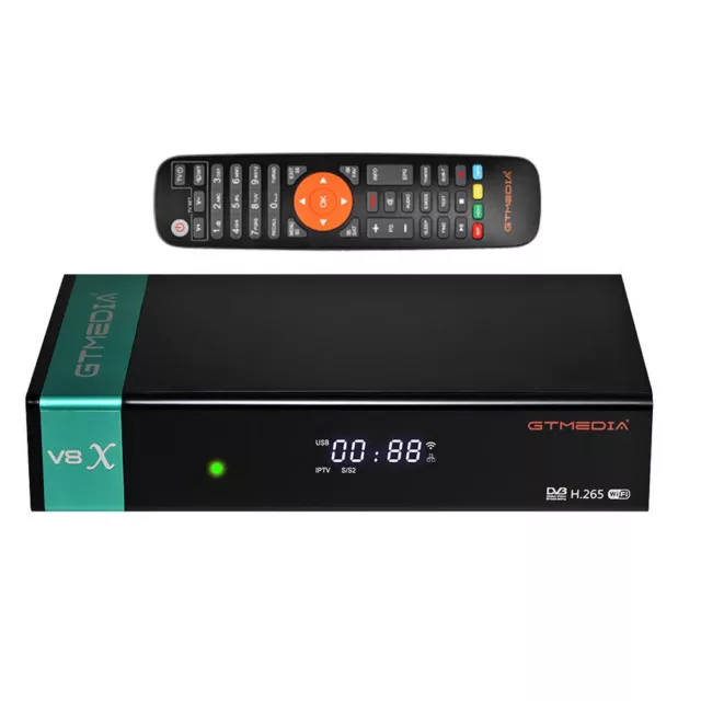 GTMEDIA V8X FTA Satellite Receiver DVB-S2/S2X Wifi H.265 4K HD 1080P PVR TV Box