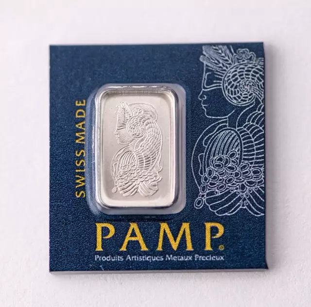 1 Gram Divisible Lady Fortuna PAMP Suisse MULTIGRAM Platunum Bar '