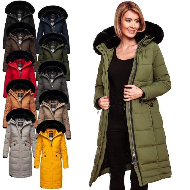 Piumino Lungo Con Cappuccio Colmar / Rosa