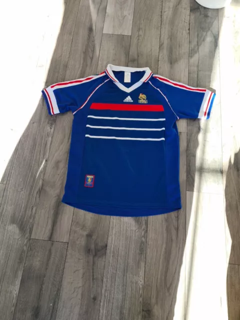 Vintage France National Team 12-07-98 Football Shirt Soccer Jersey Adidas