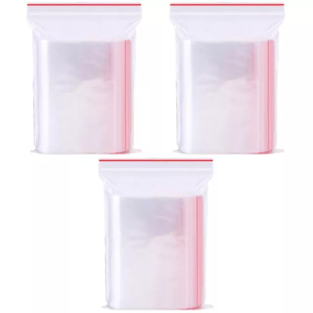 300 Pcs Transparent Dispenser Bag Reclosable Zip Bags Resealable Poly