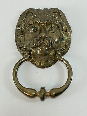 Vintage Brass Lion's Head Door Knocker ( NO HARDWARE )