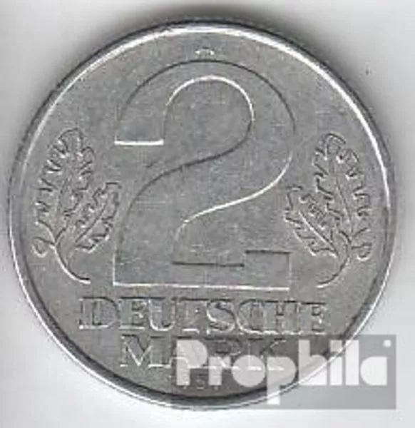 DDR Jägernr: 1515 1957 A sehr schön Aluminium sehr schön 1957 2 Deutsche Mark St