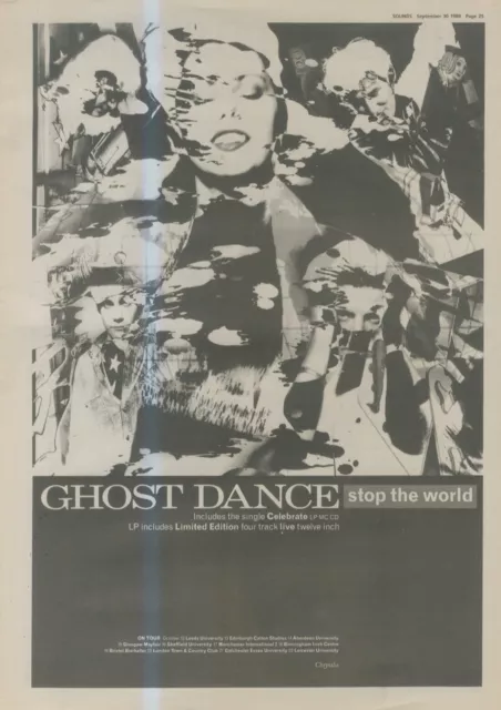 Anew14 Advert 15X11 Ghost Dance : Stop The World