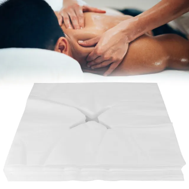 200 piezas / Bolsa desechable tela no tejida mesa de masaje almohada orificio toalla SDS
