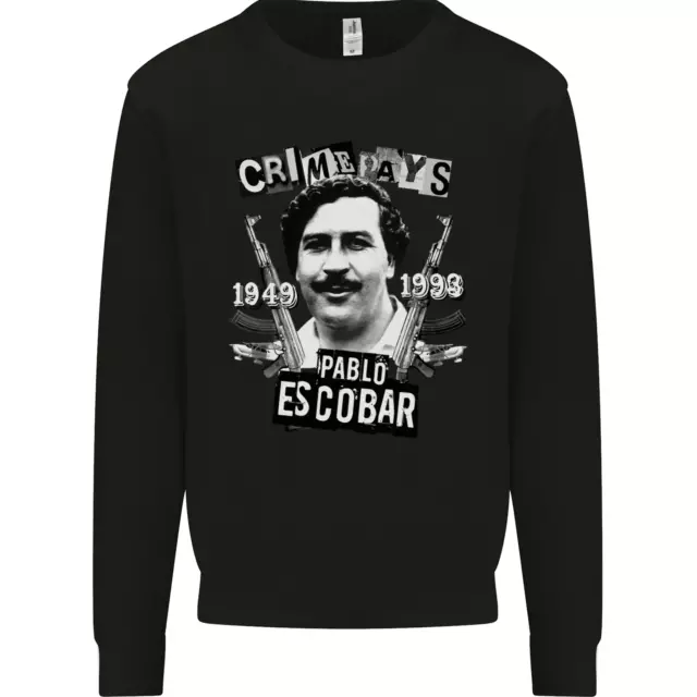 Pablo Escobar Crime Pays Mens Sweatshirt Jumper