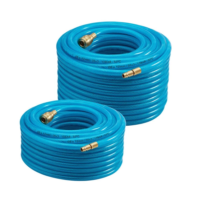 Druckluftschlauch Pressluftschlauch Druckluftkupplung 1/4" 10 - 30m Werkstatt