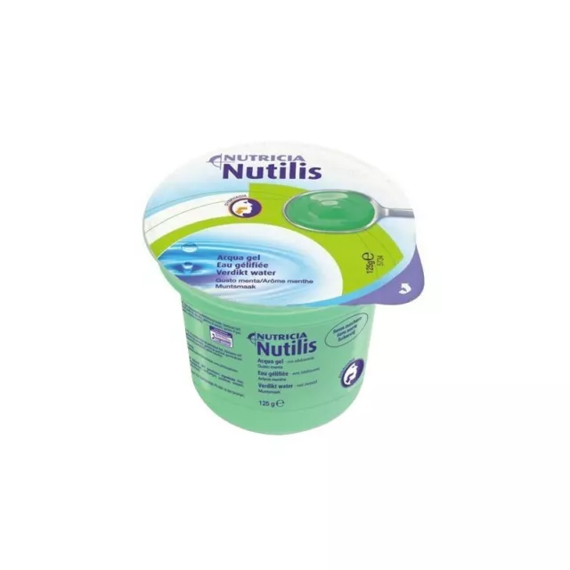 NUTRICIA ITALIA Nutilis Acqua Gel - 12 Bevande da 125 g gusto Menta