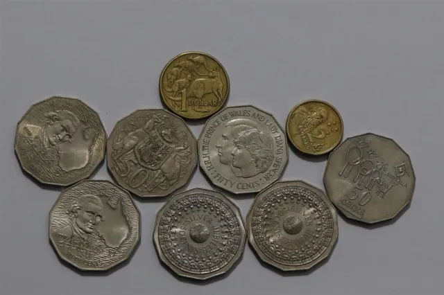 🧭 🇦🇺 Australia Old Coins Lot Many Commemorative's B55 #57 Xr24