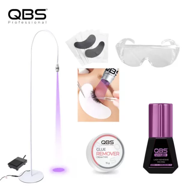 QBS UV LED Wimpernverlängerungen Kit