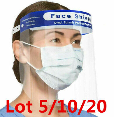 Safety Full Face Shield COVER Clear Protector Anti-Splash Work Industry Dental