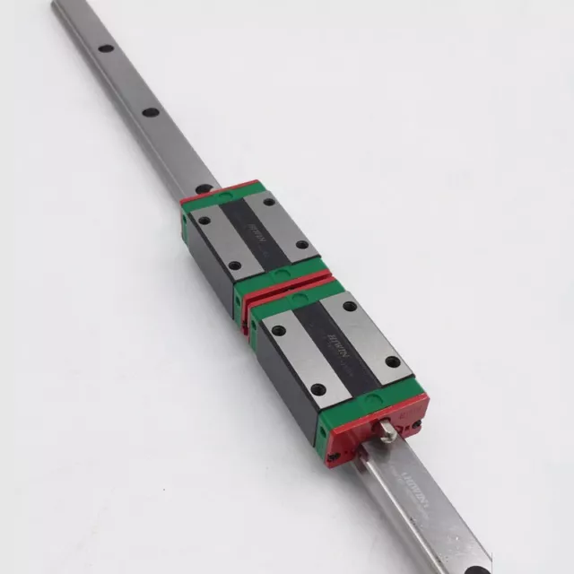 HGR15 HIWIN L350mm Linear Guideway Rail 15mm + 2pcs HGH15CA Rail Carriage Block