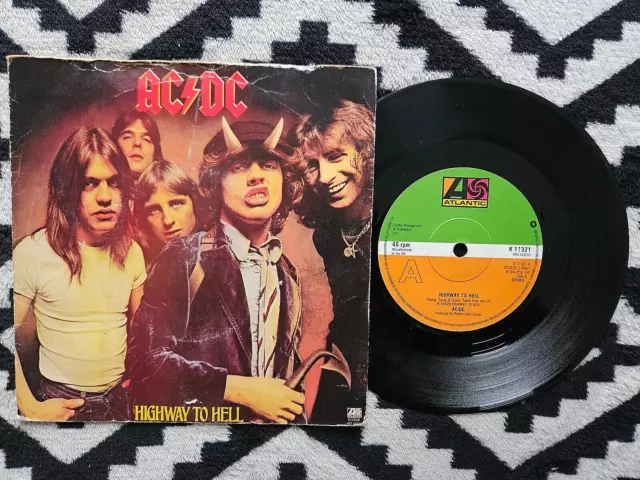 AC/DC - Highway To Hell ORIG UK Atlantic 45!! Hard Rock