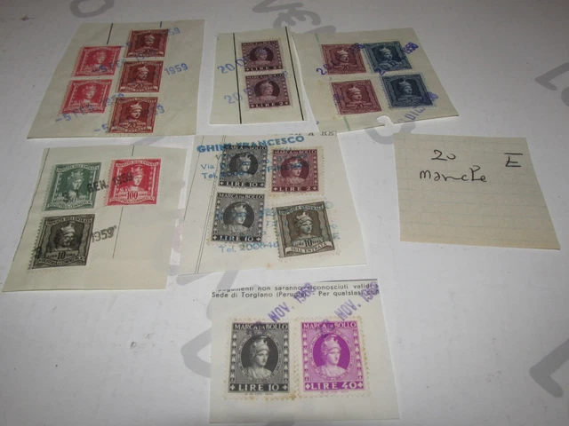 Lot Plusieurs Marques De Bollo - Train Sur L'Entrée - Lettres Change - 20 Pcs