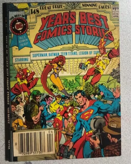 BEST OF DC BLUE RIBBON DIGEST #35 (1983) Year's Best Comics Stories VG+/FINE-