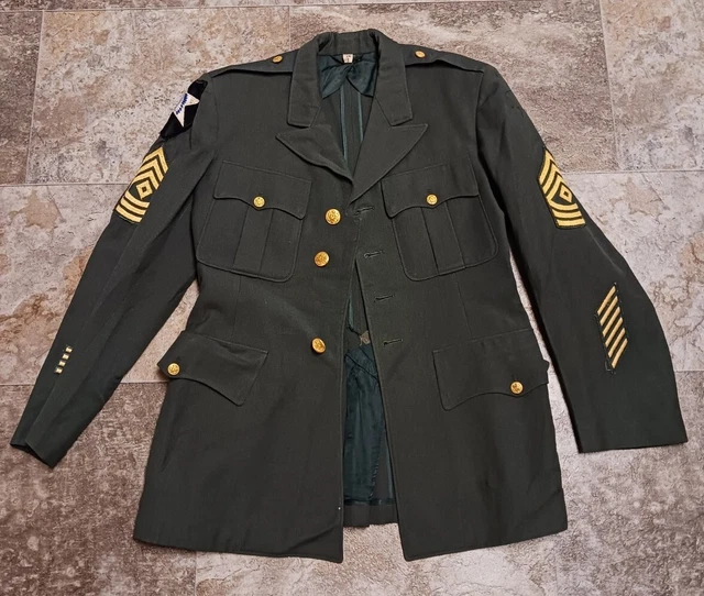 US ARMY 2ND Infantry Division World War II Uniform Jacket Size 38 S 1st