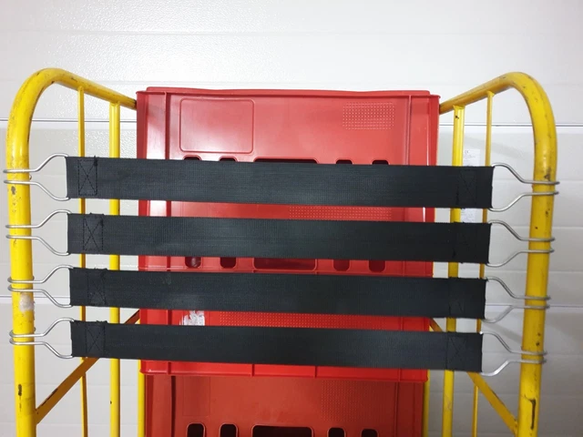 4 Stück Textil-Spanngurte für Rollcontainer