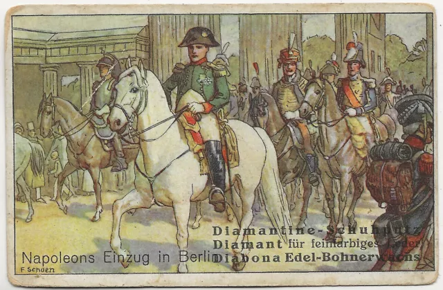 82/274 SAMMELBILD NAPOLEONS EINZUG IN BERLIN PREUßEN PFERD SOLDATEN UNIFORMEN