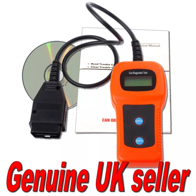 Fits Vauxhall Opel Fault code Diagnostic Reader Scanner OBD2 EOBD CAN BUS