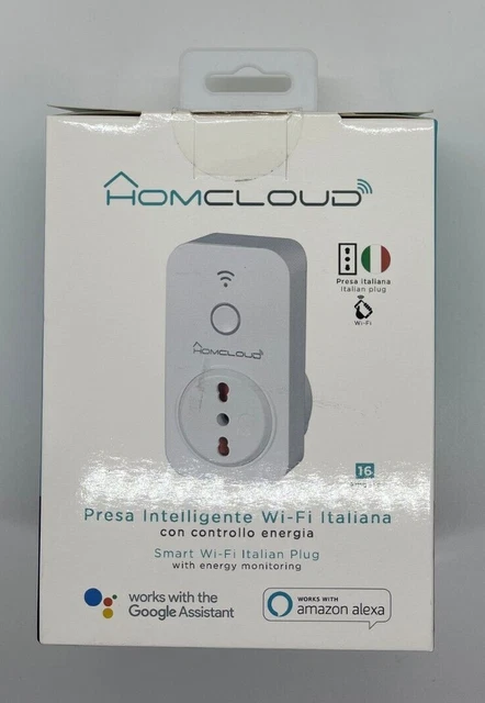 Presa Intelligente Wi-Fi 16A Italiana con controllo energia