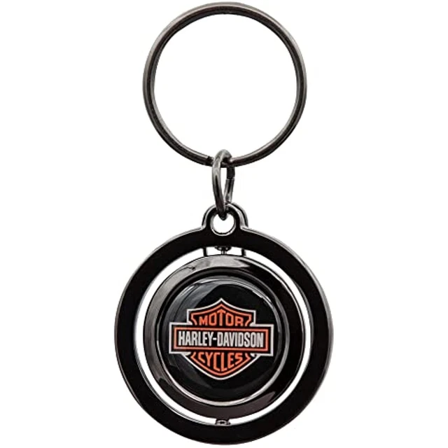 Harley-Davidson Bar & Shield Metal Key Chain – Rubber Tag Style, Official-Look Accessory 9 thumbnail image