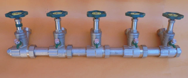 Kugelhähne Mit Thermometer Für Verteiler - 1" DN25 (2 Stück