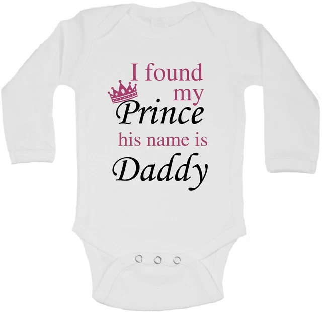 I Broadcast My Principe His Nome Is Daddy Manica Lunga Bambino Body Body Bebè