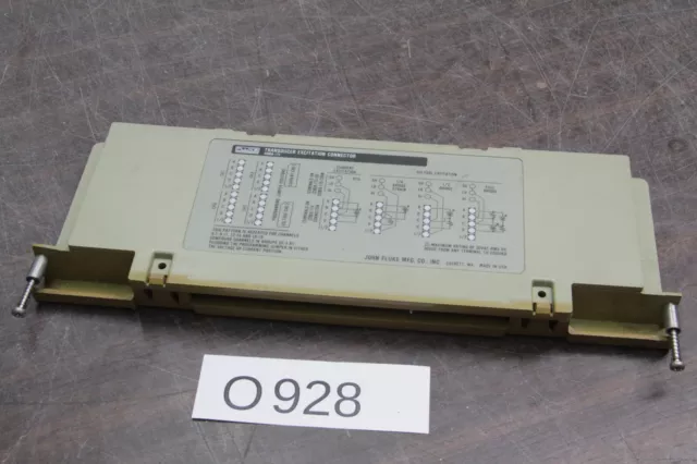 FLUKE 2280A-174 PLUG-IN CARD TRANSDUCER EXCITATION CONNECTOR # O928 stds