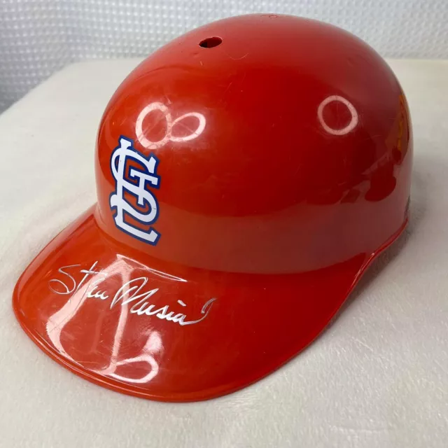 Stan Musial Signed Louis Cardinals Batting Helmet Full Size Baseball MLB
