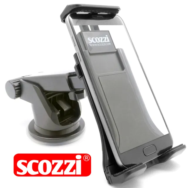 SCOZZI® Handyhalterung Auto Armaturenbrett Saugnapf KFZ Smartphone Handy Halter