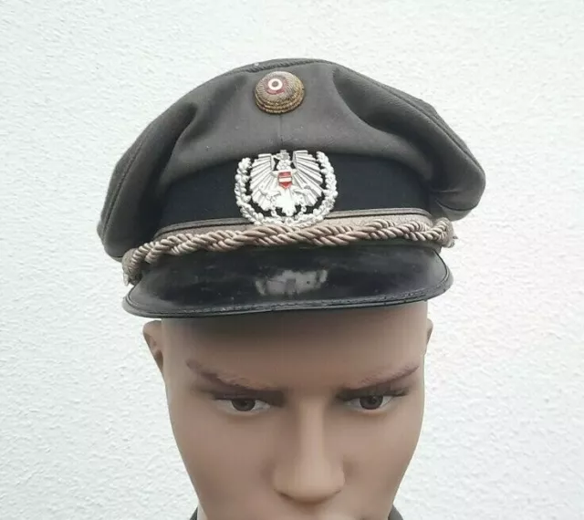 Öbh Bundesheer Schirmkappe  "Oberstabswachtmeister" Hba 1967 Slama&Söhne