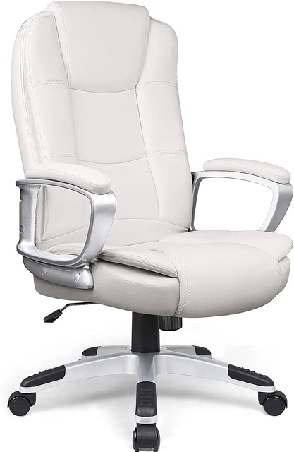 Adjustable Height PU Leather Chairs with Cushions Armrest for Long Time Seating