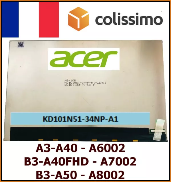 KD101N51-34NP-A1 Acer Iconia Tab A3-A40 A6002 Affichage LCD écran Remplacement