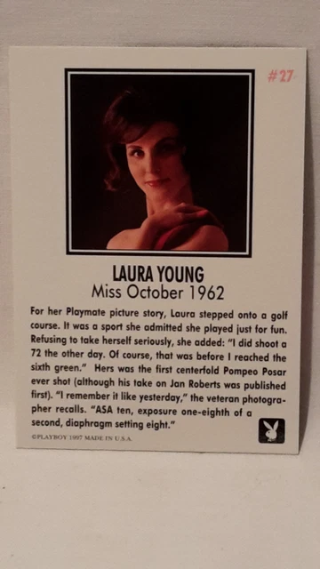 PLAYBOY'S PLAYMATE OF the Month Miss October 1962 1997 Laura Young £5.
