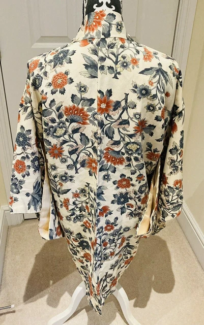 Giacca Kimono Haori Vintage Donna"" Crepe Crepe ""Arabeschi Floreali"" MED