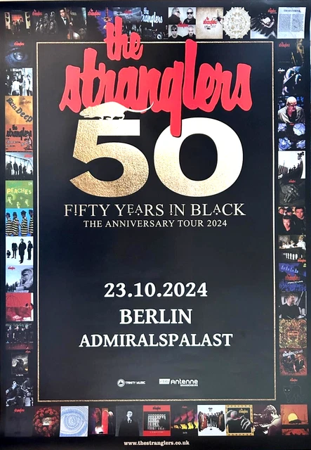 THE STRANGLERS 2024 BERLIN - orig. Concert Poster - Konzert Plakat ...